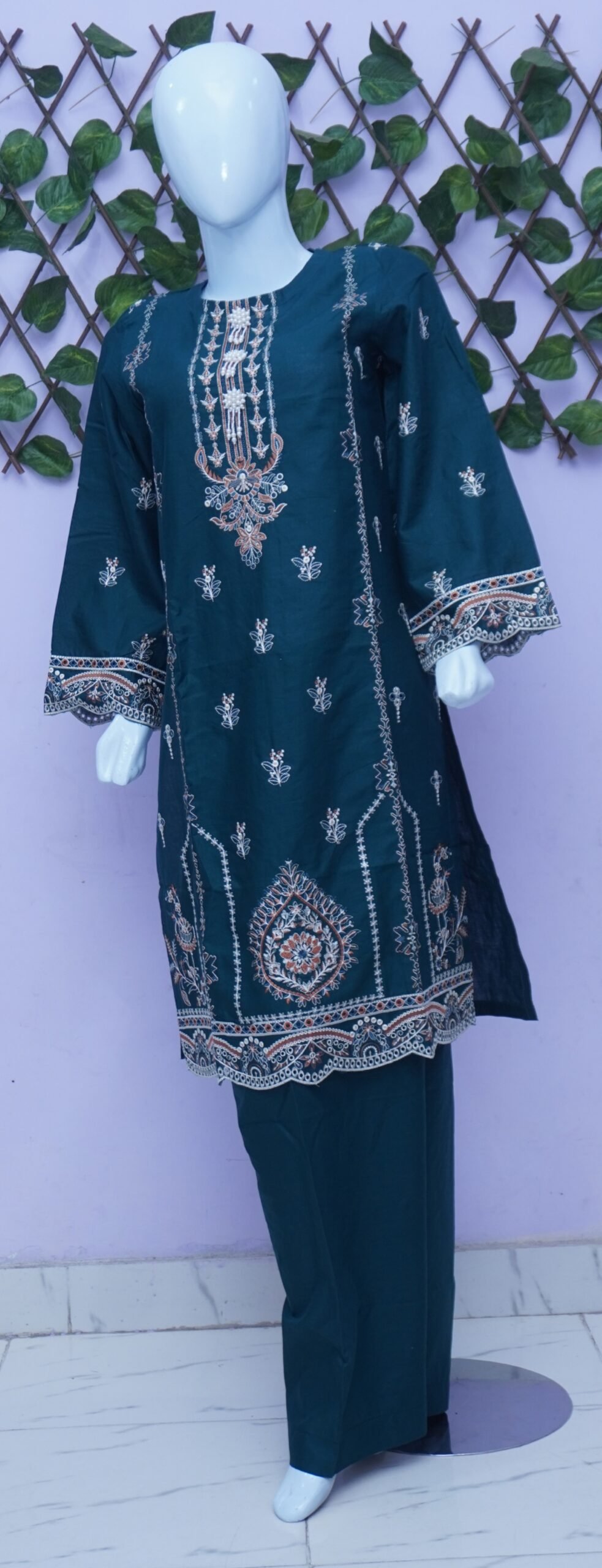 Embroidered Doria lawn stiched 2Pc