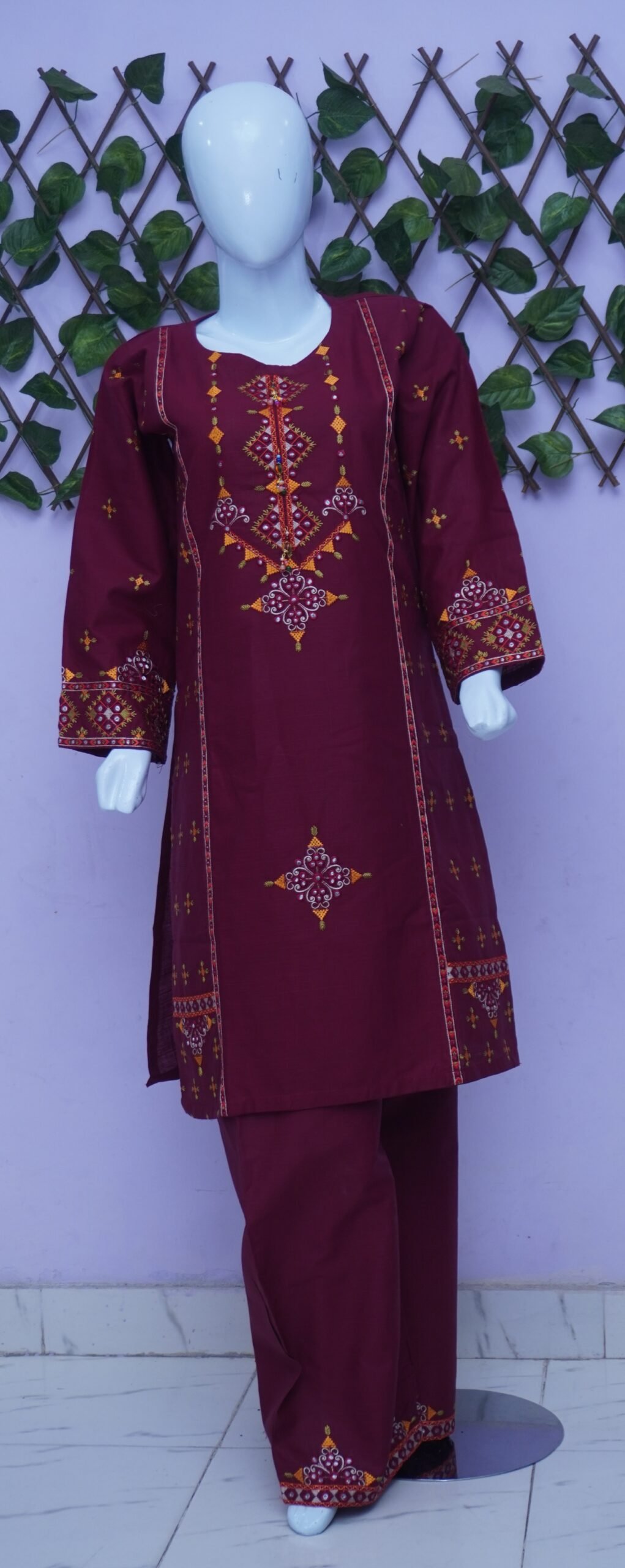 Embroidered Doria lawn stiched 2Pc