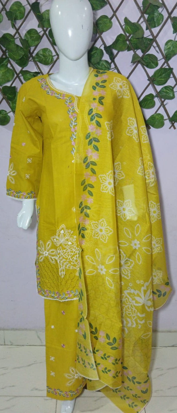 Embroidered Cotton Lawn Stiched 3Pc