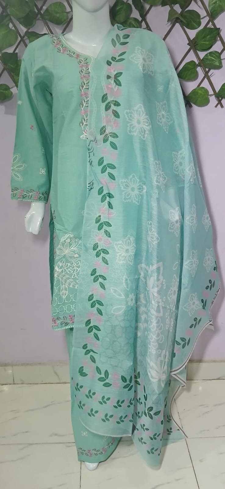 Embroidered Cotton Lawn Stiched 3Pc