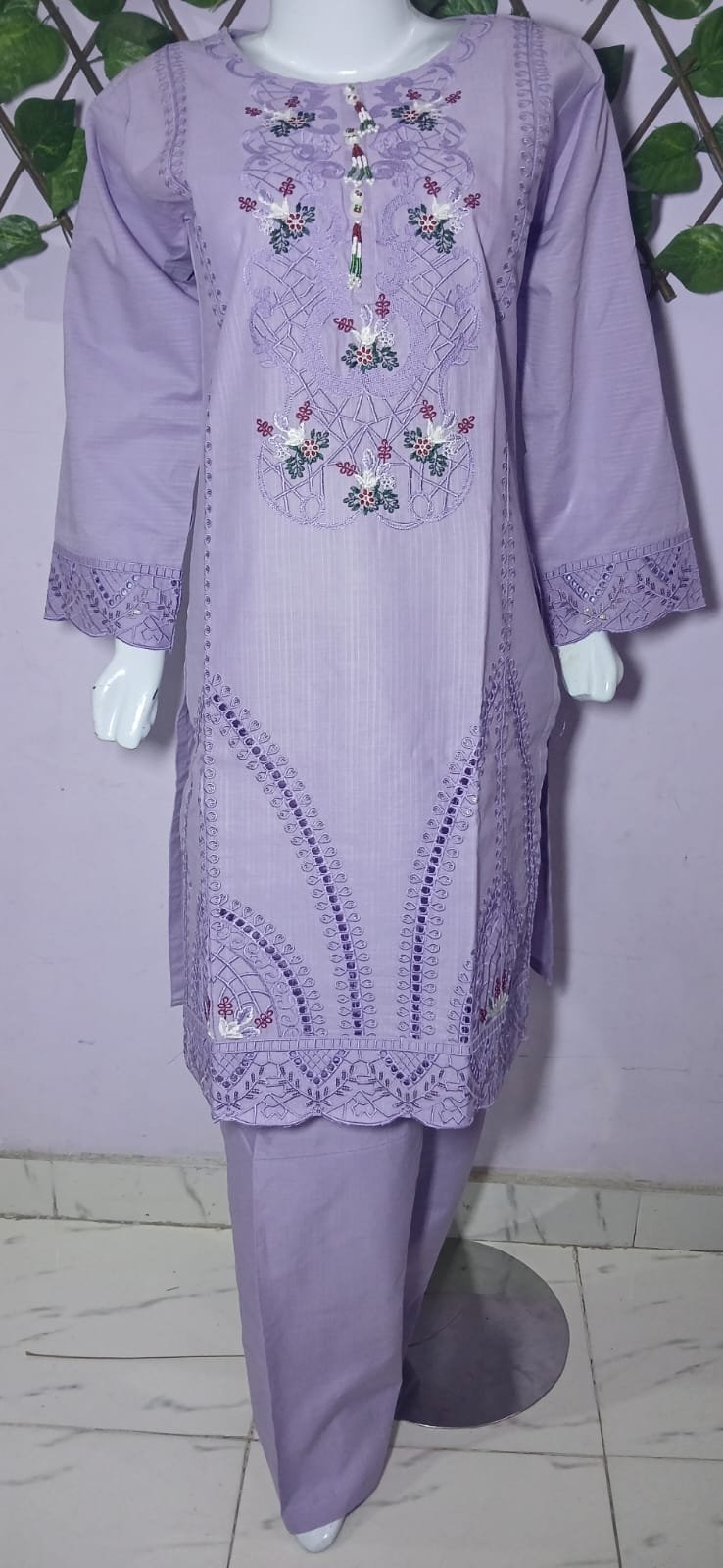 Embroidered Cotton Stiched 2Pc