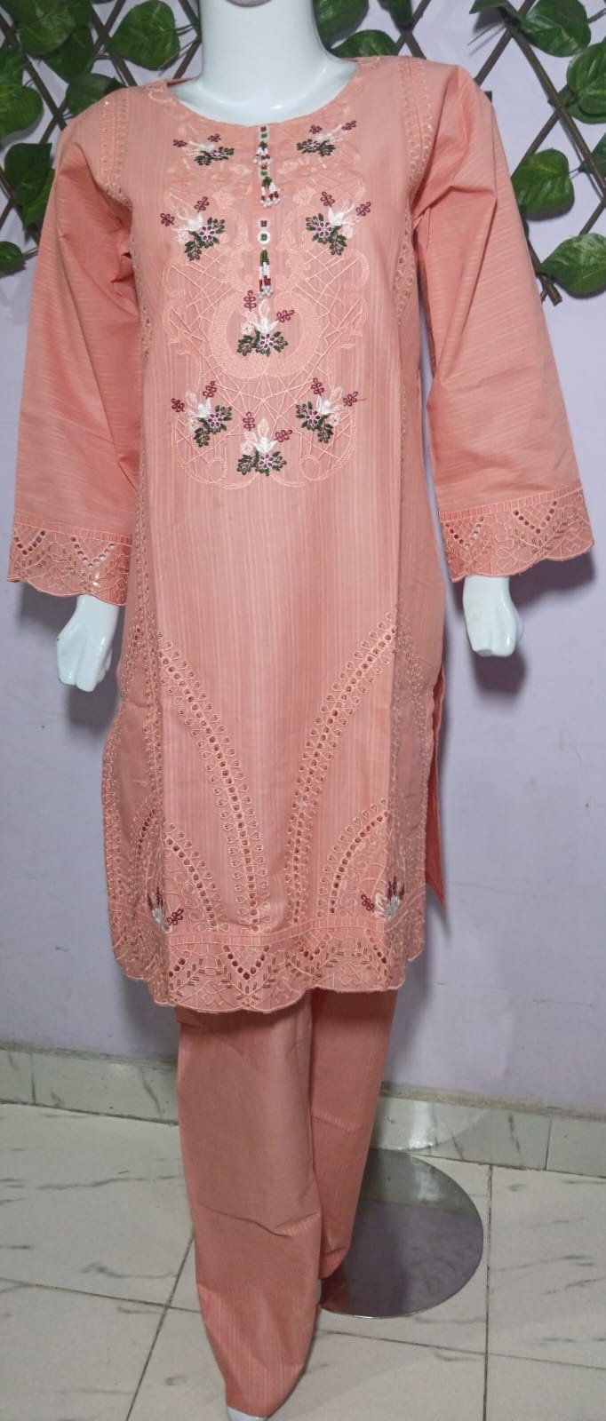 Embroidered Cotton Stiched 2Pc