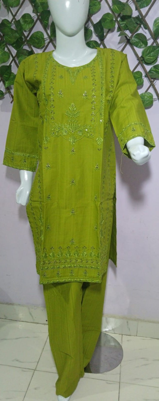 Embroidered Cotton Stiched 2Pc